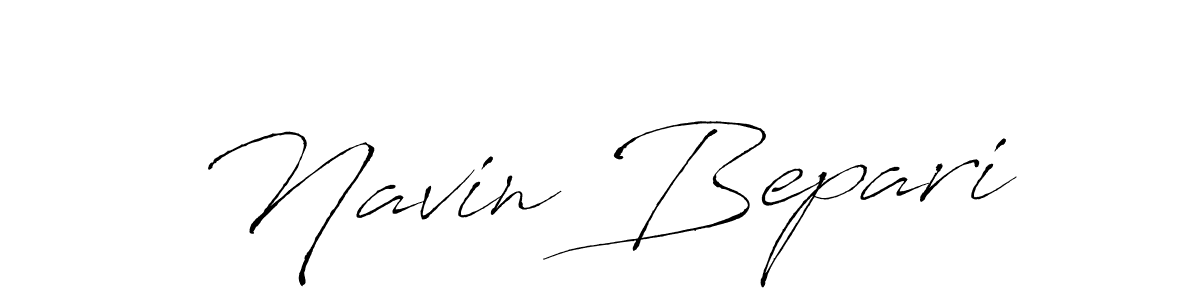 Design your own signature with our free online signature maker. With this signature software, you can create a handwritten (Antro_Vectra) signature for name Navin Bepari. Navin Bepari signature style 6 images and pictures png