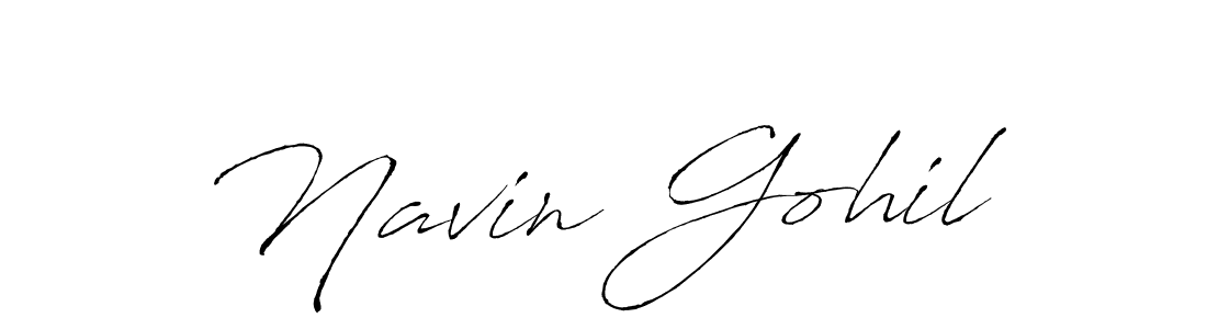 Use a signature maker to create a handwritten signature online. With this signature software, you can design (Antro_Vectra) your own signature for name Navin Gohil. Navin Gohil signature style 6 images and pictures png