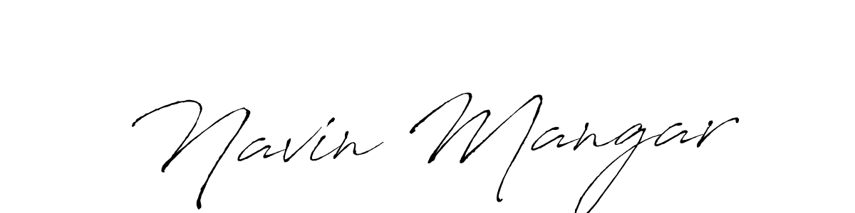 Antro_Vectra is a professional signature style that is perfect for those who want to add a touch of class to their signature. It is also a great choice for those who want to make their signature more unique. Get Navin Mangar name to fancy signature for free. Navin Mangar signature style 6 images and pictures png