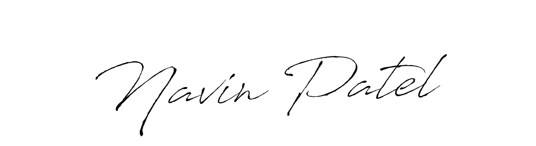 Design your own signature with our free online signature maker. With this signature software, you can create a handwritten (Antro_Vectra) signature for name Navin Patel. Navin Patel signature style 6 images and pictures png