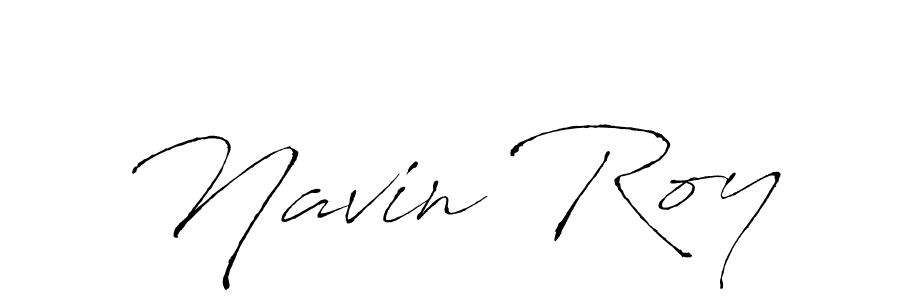 Make a beautiful signature design for name Navin Roy. With this signature (Antro_Vectra) style, you can create a handwritten signature for free. Navin Roy signature style 6 images and pictures png