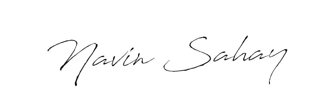 You should practise on your own different ways (Antro_Vectra) to write your name (Navin Sahay) in signature. don't let someone else do it for you. Navin Sahay signature style 6 images and pictures png