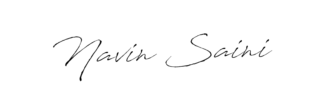 Make a beautiful signature design for name Navin Saini. With this signature (Antro_Vectra) style, you can create a handwritten signature for free. Navin Saini signature style 6 images and pictures png