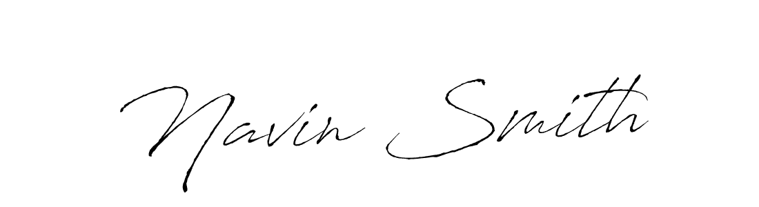 How to make Navin Smith name signature. Use Antro_Vectra style for creating short signs online. This is the latest handwritten sign. Navin Smith signature style 6 images and pictures png