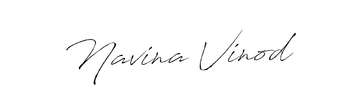 Make a beautiful signature design for name Navina Vinod. With this signature (Antro_Vectra) style, you can create a handwritten signature for free. Navina Vinod signature style 6 images and pictures png