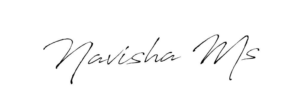 Navisha Ms stylish signature style. Best Handwritten Sign (Antro_Vectra) for my name. Handwritten Signature Collection Ideas for my name Navisha Ms. Navisha Ms signature style 6 images and pictures png