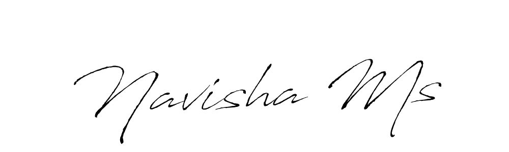 Design your own signature with our free online signature maker. With this signature software, you can create a handwritten (Antro_Vectra) signature for name Navisha Ms. Navisha Ms signature style 6 images and pictures png