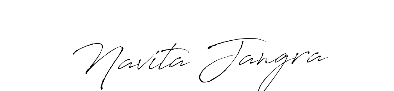 Use a signature maker to create a handwritten signature online. With this signature software, you can design (Antro_Vectra) your own signature for name Navita Jangra. Navita Jangra signature style 6 images and pictures png