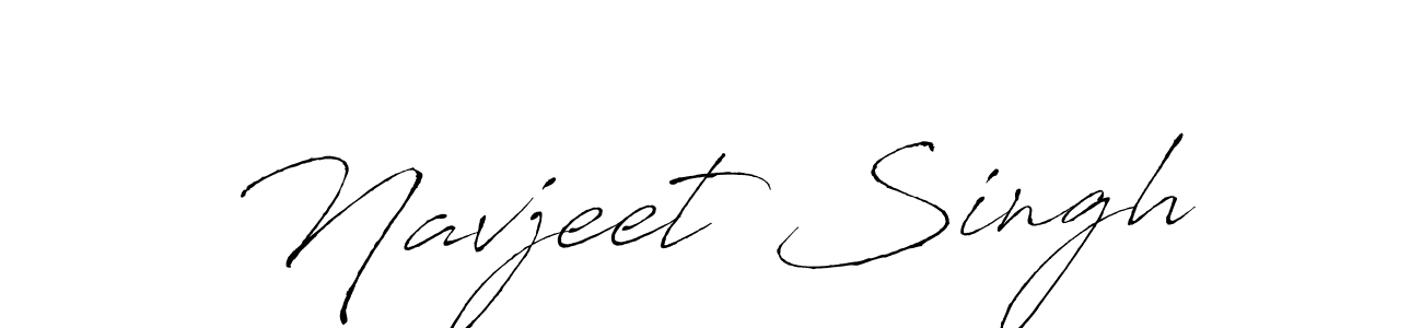 How to make Navjeet Singh name signature. Use Antro_Vectra style for creating short signs online. This is the latest handwritten sign. Navjeet Singh signature style 6 images and pictures png