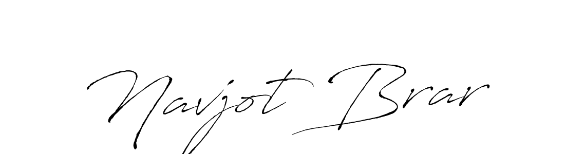 Navjot Brar stylish signature style. Best Handwritten Sign (Antro_Vectra) for my name. Handwritten Signature Collection Ideas for my name Navjot Brar. Navjot Brar signature style 6 images and pictures png