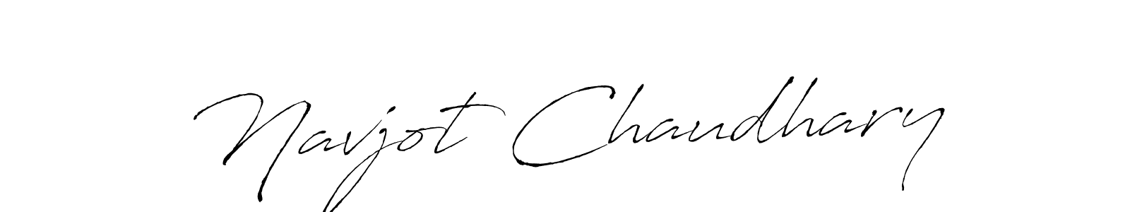Create a beautiful signature design for name Navjot Chaudhary. With this signature (Antro_Vectra) fonts, you can make a handwritten signature for free. Navjot Chaudhary signature style 6 images and pictures png