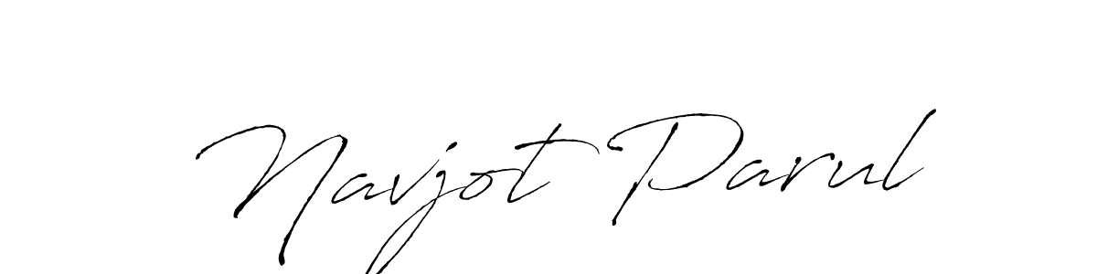 How to make Navjot Parul name signature. Use Antro_Vectra style for creating short signs online. This is the latest handwritten sign. Navjot Parul signature style 6 images and pictures png