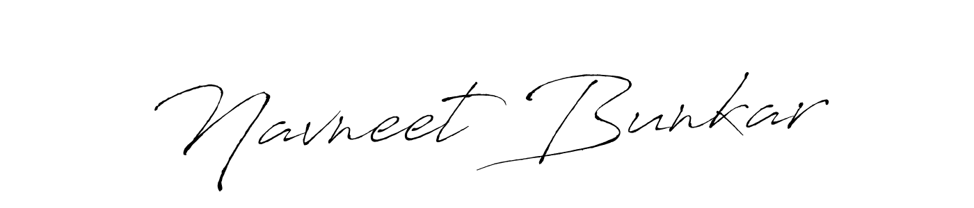 Make a beautiful signature design for name Navneet Bunkar. With this signature (Antro_Vectra) style, you can create a handwritten signature for free. Navneet Bunkar signature style 6 images and pictures png