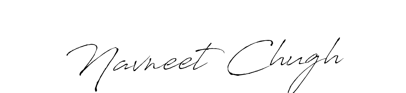 Make a beautiful signature design for name Navneet Chugh. With this signature (Antro_Vectra) style, you can create a handwritten signature for free. Navneet Chugh signature style 6 images and pictures png