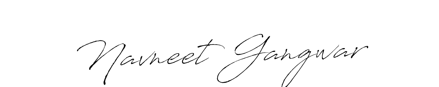 Create a beautiful signature design for name Navneet Gangwar. With this signature (Antro_Vectra) fonts, you can make a handwritten signature for free. Navneet Gangwar signature style 6 images and pictures png