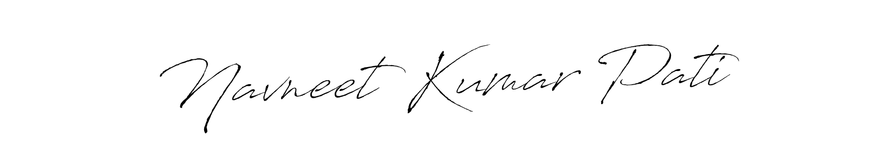 The best way (Antro_Vectra) to make a short signature is to pick only two or three words in your name. The name Navneet Kumar Pati include a total of six letters. For converting this name. Navneet Kumar Pati signature style 6 images and pictures png