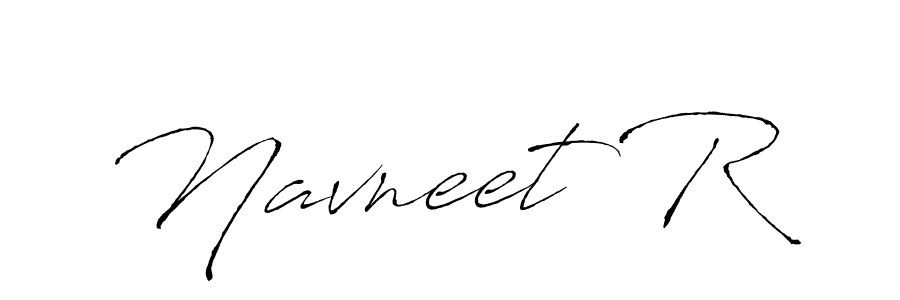 Design your own signature with our free online signature maker. With this signature software, you can create a handwritten (Antro_Vectra) signature for name Navneet R. Navneet R signature style 6 images and pictures png