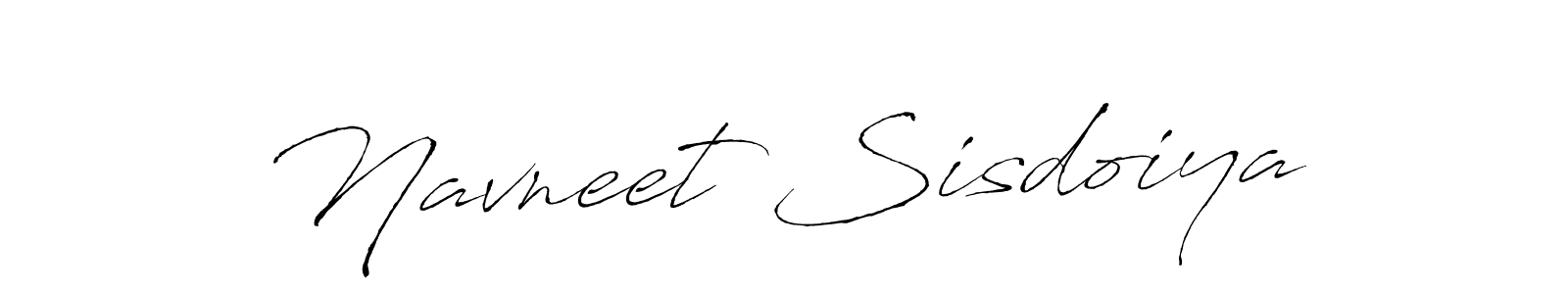 Navneet Sisdoiya stylish signature style. Best Handwritten Sign (Antro_Vectra) for my name. Handwritten Signature Collection Ideas for my name Navneet Sisdoiya. Navneet Sisdoiya signature style 6 images and pictures png