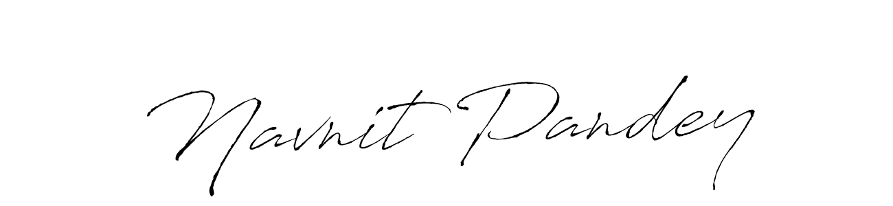 Create a beautiful signature design for name Navnit Pandey. With this signature (Antro_Vectra) fonts, you can make a handwritten signature for free. Navnit Pandey signature style 6 images and pictures png