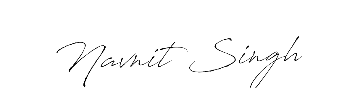 Navnit Singh stylish signature style. Best Handwritten Sign (Antro_Vectra) for my name. Handwritten Signature Collection Ideas for my name Navnit Singh. Navnit Singh signature style 6 images and pictures png