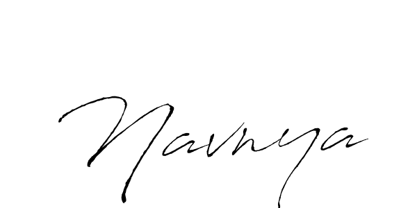 Make a beautiful signature design for name Navnya. With this signature (Antro_Vectra) style, you can create a handwritten signature for free. Navnya signature style 6 images and pictures png