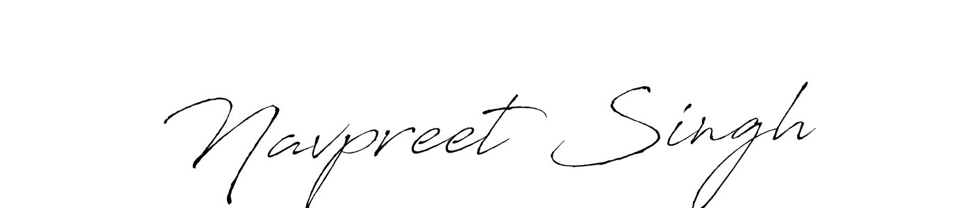 Create a beautiful signature design for name Navpreet Singh. With this signature (Antro_Vectra) fonts, you can make a handwritten signature for free. Navpreet Singh signature style 6 images and pictures png