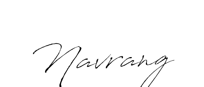 Design your own signature with our free online signature maker. With this signature software, you can create a handwritten (Antro_Vectra) signature for name Navrang. Navrang signature style 6 images and pictures png