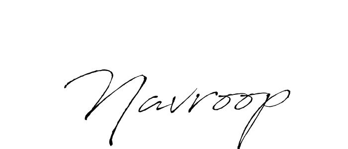 Use a signature maker to create a handwritten signature online. With this signature software, you can design (Antro_Vectra) your own signature for name Navroop. Navroop signature style 6 images and pictures png