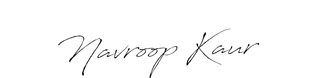 Design your own signature with our free online signature maker. With this signature software, you can create a handwritten (Antro_Vectra) signature for name Navroop Kaur. Navroop Kaur signature style 6 images and pictures png