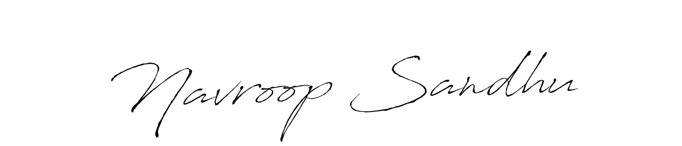 Create a beautiful signature design for name Navroop Sandhu. With this signature (Antro_Vectra) fonts, you can make a handwritten signature for free. Navroop Sandhu signature style 6 images and pictures png