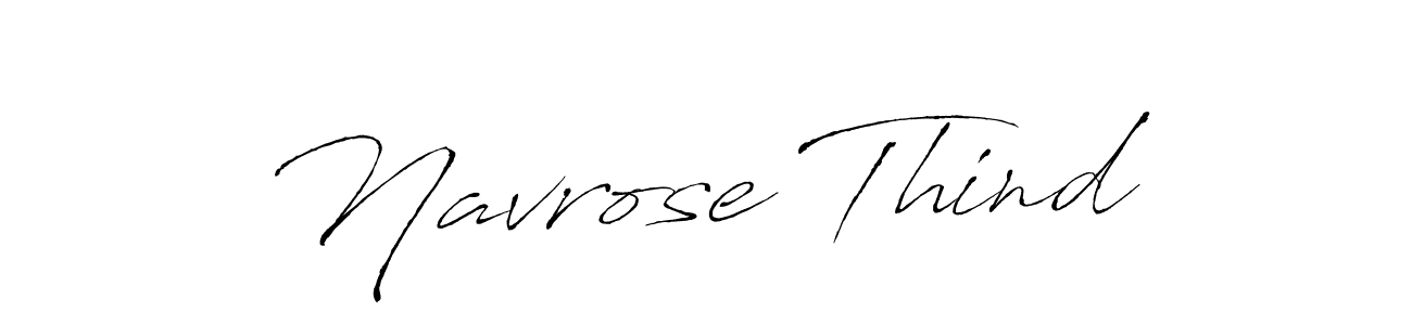 Design your own signature with our free online signature maker. With this signature software, you can create a handwritten (Antro_Vectra) signature for name Navrose Thind. Navrose Thind signature style 6 images and pictures png