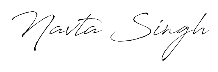 How to make Navta Singh name signature. Use Antro_Vectra style for creating short signs online. This is the latest handwritten sign. Navta Singh signature style 6 images and pictures png