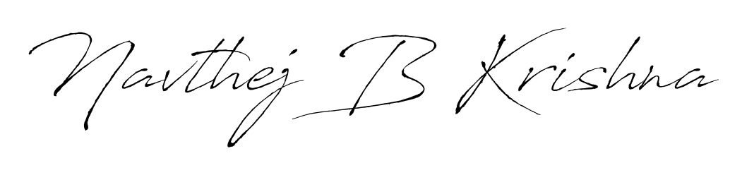 How to make Navthej B Krishna signature? Antro_Vectra is a professional autograph style. Create handwritten signature for Navthej B Krishna name. Navthej B Krishna signature style 6 images and pictures png