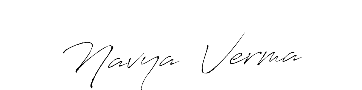 It looks lik you need a new signature style for name Navya  Verma. Design unique handwritten (Antro_Vectra) signature with our free signature maker in just a few clicks. Navya  Verma signature style 6 images and pictures png