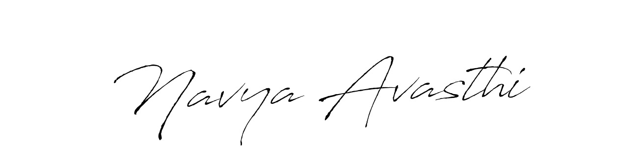 Also You can easily find your signature by using the search form. We will create Navya Avasthi name handwritten signature images for you free of cost using Antro_Vectra sign style. Navya Avasthi signature style 6 images and pictures png