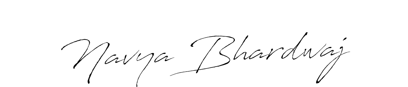 Design your own signature with our free online signature maker. With this signature software, you can create a handwritten (Antro_Vectra) signature for name Navya Bhardwaj. Navya Bhardwaj signature style 6 images and pictures png