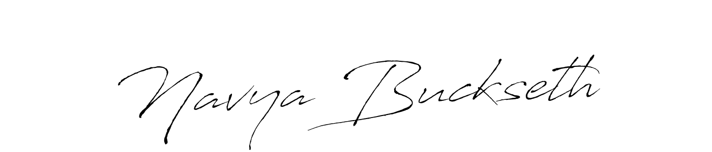 The best way (Antro_Vectra) to make a short signature is to pick only two or three words in your name. The name Navya Buckseth include a total of six letters. For converting this name. Navya Buckseth signature style 6 images and pictures png