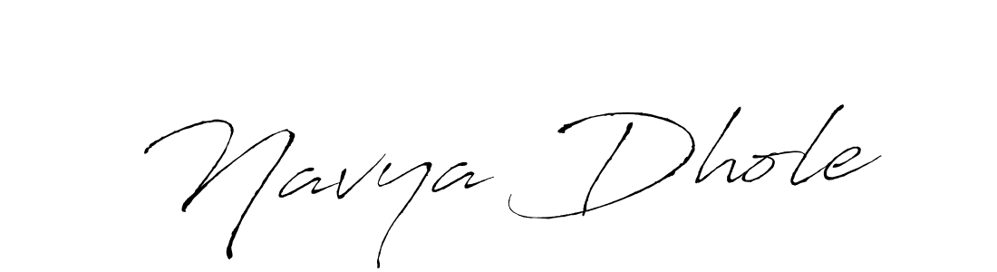 Use a signature maker to create a handwritten signature online. With this signature software, you can design (Antro_Vectra) your own signature for name Navya Dhole. Navya Dhole signature style 6 images and pictures png