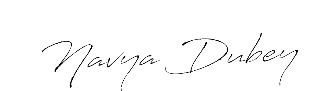 Make a beautiful signature design for name Navya Dubey. With this signature (Antro_Vectra) style, you can create a handwritten signature for free. Navya Dubey signature style 6 images and pictures png