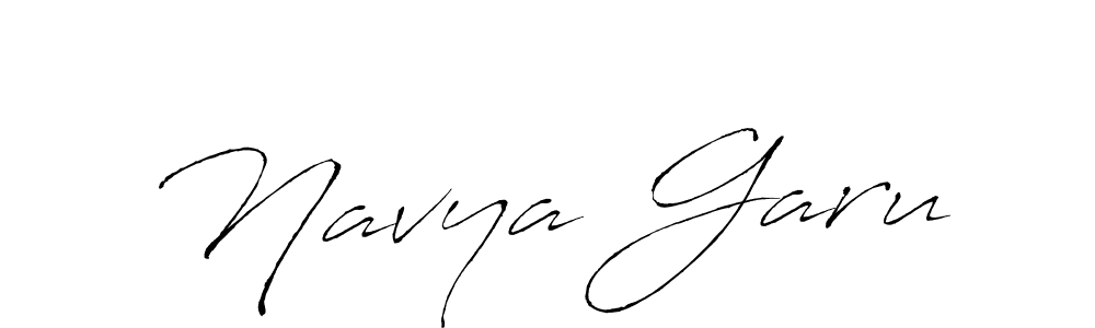 How to make Navya Garu name signature. Use Antro_Vectra style for creating short signs online. This is the latest handwritten sign. Navya Garu signature style 6 images and pictures png
