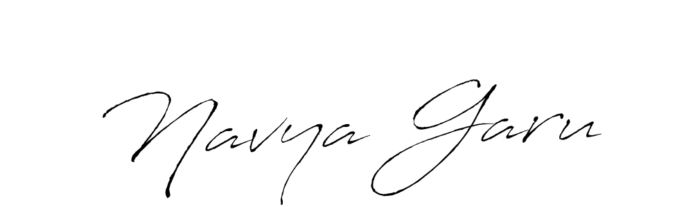 Make a beautiful signature design for name Navya Garu. With this signature (Antro_Vectra) style, you can create a handwritten signature for free. Navya Garu signature style 6 images and pictures png