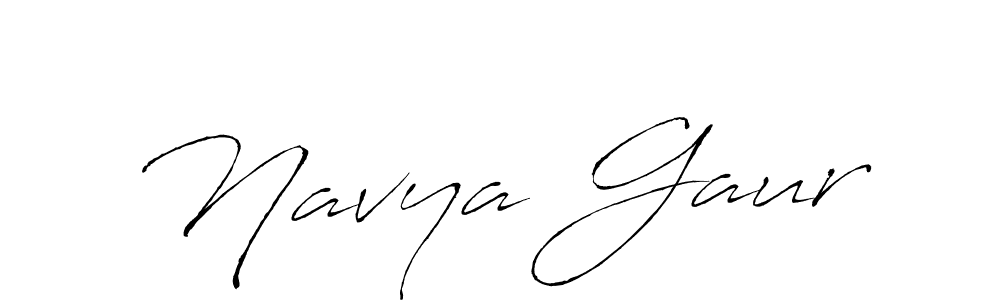 Navya Gaur stylish signature style. Best Handwritten Sign (Antro_Vectra) for my name. Handwritten Signature Collection Ideas for my name Navya Gaur. Navya Gaur signature style 6 images and pictures png