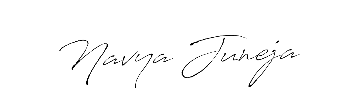 This is the best signature style for the Navya Juneja name. Also you like these signature font (Antro_Vectra). Mix name signature. Navya Juneja signature style 6 images and pictures png