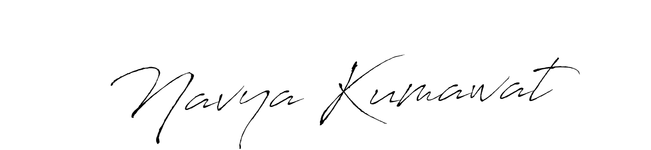Navya Kumawat stylish signature style. Best Handwritten Sign (Antro_Vectra) for my name. Handwritten Signature Collection Ideas for my name Navya Kumawat. Navya Kumawat signature style 6 images and pictures png