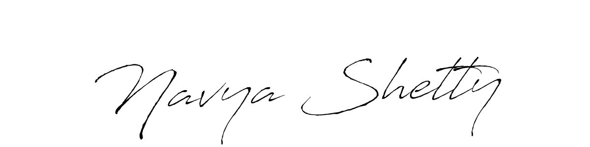 Design your own signature with our free online signature maker. With this signature software, you can create a handwritten (Antro_Vectra) signature for name Navya Shetty. Navya Shetty signature style 6 images and pictures png
