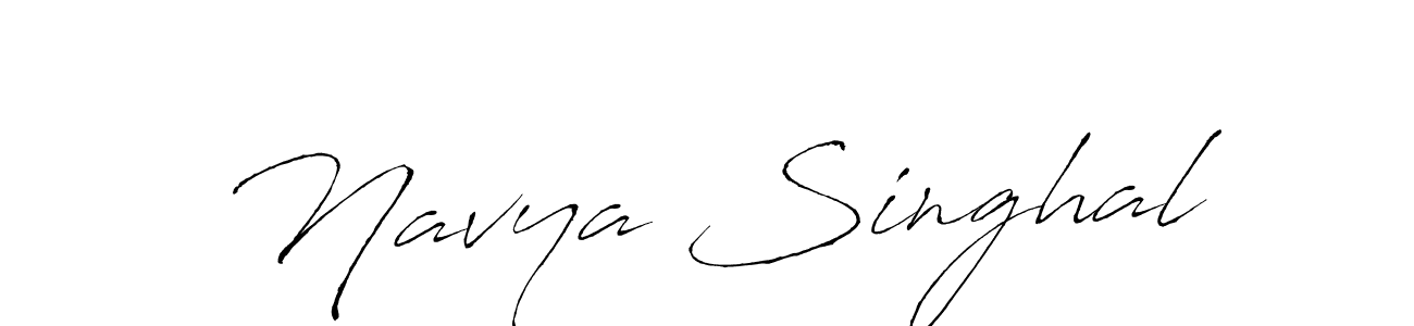 Use a signature maker to create a handwritten signature online. With this signature software, you can design (Antro_Vectra) your own signature for name Navya Singhal. Navya Singhal signature style 6 images and pictures png