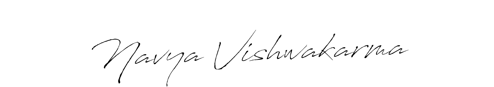 Create a beautiful signature design for name Navya Vishwakarma. With this signature (Antro_Vectra) fonts, you can make a handwritten signature for free. Navya Vishwakarma signature style 6 images and pictures png