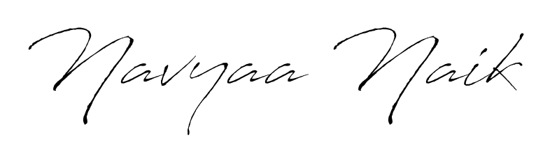 Design your own signature with our free online signature maker. With this signature software, you can create a handwritten (Antro_Vectra) signature for name Navyaa Naik. Navyaa Naik signature style 6 images and pictures png
