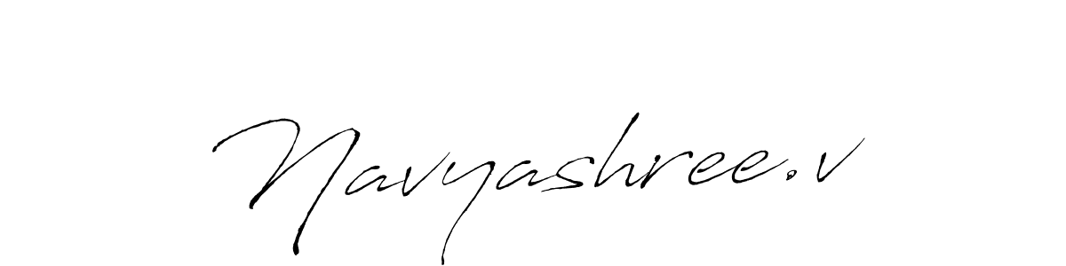 Use a signature maker to create a handwritten signature online. With this signature software, you can design (Antro_Vectra) your own signature for name Navyashree.v. Navyashree.v signature style 6 images and pictures png