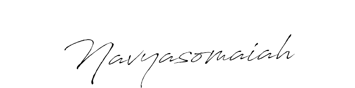 The best way (Antro_Vectra) to make a short signature is to pick only two or three words in your name. The name Navyasomaiah include a total of six letters. For converting this name. Navyasomaiah signature style 6 images and pictures png